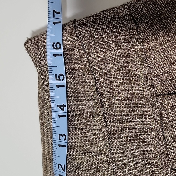 Brunello Cucinelli Gunex Skirt Pencil Knee Length Linen Cotton Tweed Italy 8 - Picture 11 of 12